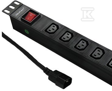 LISTWA ZASILAJĄCA 19" 1U 10A PDU 8XC13 QOLTEC