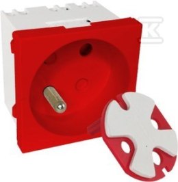 MODULARNE GNIAZDO ELEKTRYCZNE 2P+Z, 45X4 A-LAN