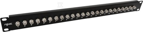 PATCH PANEL WYPOSAŻONY, 1U, 24 X TYP F A-LAN