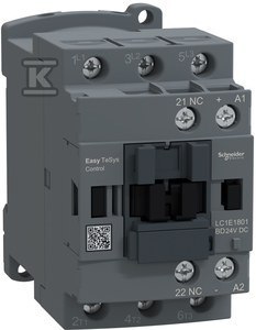 STYCZ.EASYTS 3P 18A AC3 7,5KW 24V DC 1NC SCHNEIDER ELECTRIC