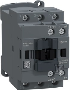 STYCZ.EASYTS 3P 9A AC3 4KW 24V DC 1NC SCHNEIDER ELECTRIC