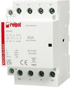 STYCZ.INST.2NO+2NC,63A,AC RXC63-22-A024 RELPOL