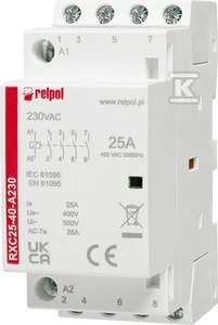 STYCZ.INST.4NO,25A,AC RXC25-40-A230 RELPOL