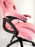 Fotel obrotowy do biurka CARRERA M ALCANTARA PINK II GATUNEK Lugano