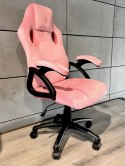 Fotel obrotowy do biurka CARRERA M ALCANTARA PINK II GATUNEK Lugano