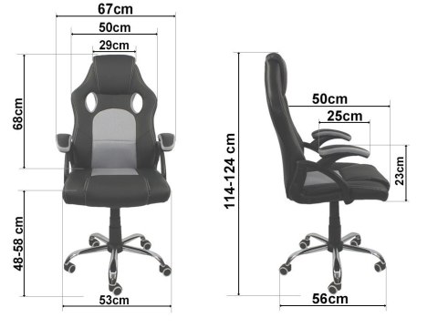 Fotel obrotowy do biurka CARRERA PRO GRAPHITE Lugano Fotel obrotowy do biurka CARRERA PRO GRAPHITE Lugano