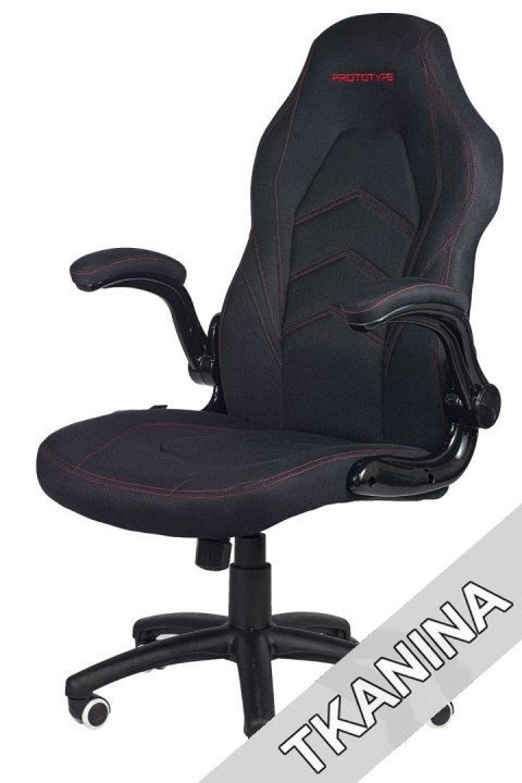 Fotel obrotowy do biurka HYPER BLACK FABRIC SPC Prototype Fotel obrotowy do biurka HYPER BLACK FABRIC SPC Prototype