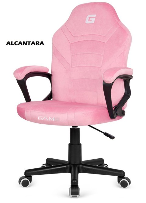 Fotel obrotowy do biurka MARIO ALCANTARA CANDY PINK Lugano Fotel obrotowy do biurka MARIO ALCANTARA CANDY PINK Lugano