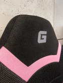 Fotel obrotowy do biurka OUTLET MARIO BLACK PINK Fabric Lugano