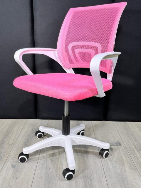 Fotel obrotowy do biurka VENTO PINK MESH Lugano Fotel obrotowy do biurka VENTO PINK MESH Lugano