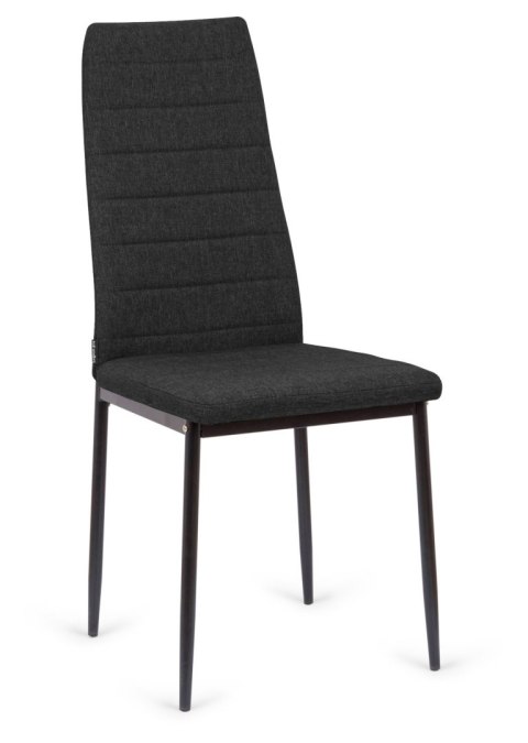 Krzesła tapicerowane zestaw 4 VALVA LINE FABRIC BLACK Lugano Krzesła tapicerowane zestaw 4 VALVA LINE FABRIC BLACK Lugano