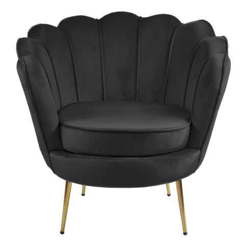 Krzesło Fotel Muszla Lugano DONNA VELVET BLACK Lugano Krzesło Fotel Muszla Lugano DONNA VELVET BLACK Lugano