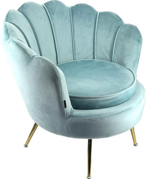 Krzesło Fotel Muszla Lugano DONNA VELVET MINT II GATUNEK Lugano Krzesło Fotel Muszla Lugano DONNA VELVET MINT II GATUNEK Lugano