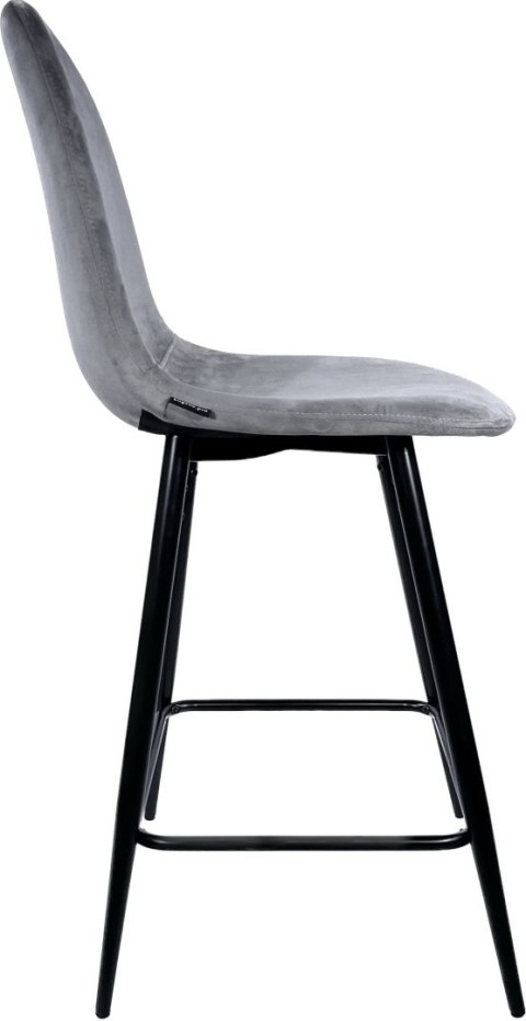 Krzesło barowe AVA GREY VELVET hoker BAR Lugano Krzesło barowe AVA GREY VELVET hoker BAR Lugano