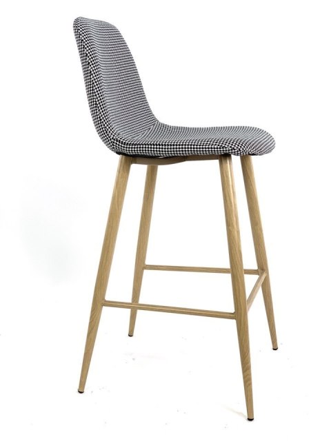Krzesło barowe AVOLA PEPITA FABRIC hoker Lugano Krzesło barowe AVOLA PEPITA FABRIC hoker Lugano
