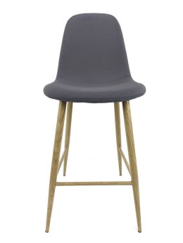 Krzesło barowe hoker AVOLA DARK GREY FABRIC Lugano