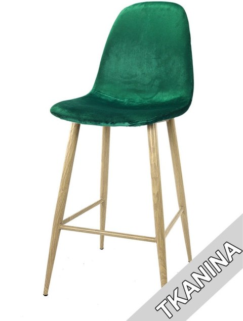 Krzesło barowe hoker AVOLA GREEN VELVET Lugano