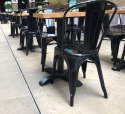 Krzesło metalowe loft CORSICA BLACK TOLIX Lugano