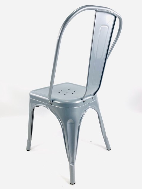 Krzesło metalowe loft CORSICA LIGHT GREY - II GATUNEK Lugano Krzesło metalowe loft CORSICA LIGHT GREY - II GATUNEK Lugano