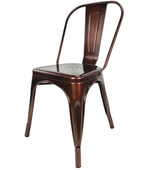 Krzesło metalowe loft CORSICA COPPER TOLIX Lugano Krzesło metalowe loft CORSICA COPPER TOLIX Lugano