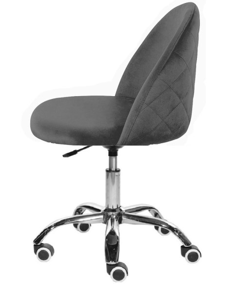 Krzesło obrotowe GLORIA OFFICE DARK GREY VELVET Lugano Krzesło obrotowe GLORIA OFFICE DARK GREY VELVET Lugano