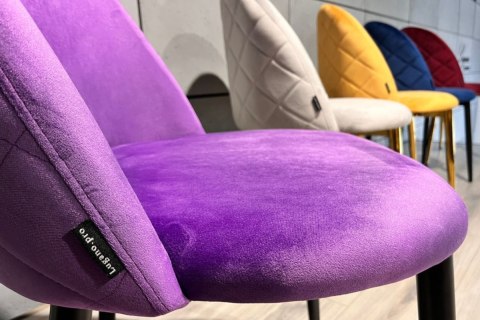 Krzesło obrotowe GLORIA OFFICE PURPLE VELVET Lugano Krzesło obrotowe GLORIA OFFICE PURPLE VELVET Lugano