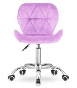 Krzesło obrotowe VASTO OFFICE VELVET VIOLET Lugano
