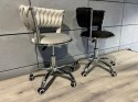 Krzesło obrotowe warkocz TRECCIA OFFICE BLACK VELVET Lugano