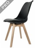 Krzesło skandynawskie MONZA BLACK Pro Lugano
