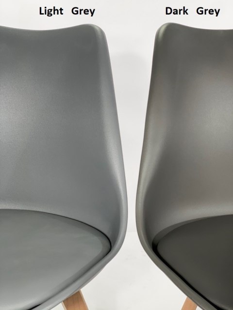 Krzesło skandynawskie MONZA DARK GREY - Black Fabric II Lugano Krzesło skandynawskie MONZA DARK GREY - Black Fabric II Lugano