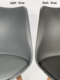 Krzesło skandynawskie MONZA DARK GREY II GATUNEK Lugano
