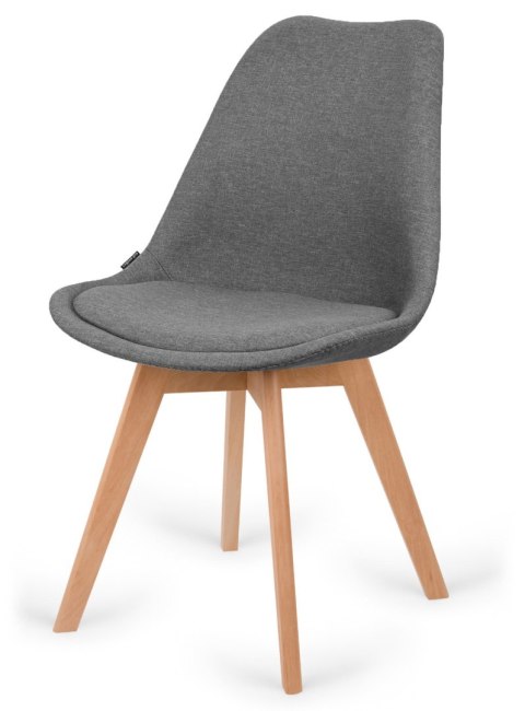 Krzesło skandynawskie MONZA GRANDE GREY FABRIC Lugano