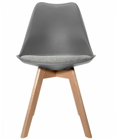 Krzesło skandynawskie MONZA LIGHT GREY - Grey Fabric II Lugano Krzesło skandynawskie MONZA LIGHT GREY - Grey Fabric II Lugano
