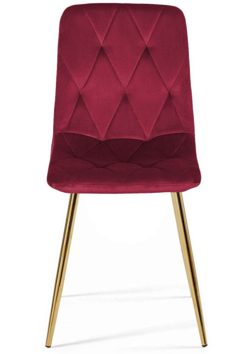 Krzesło tapicerowane BORGO VELVET BURGUNDY GOLD Lugano Krzesło tapicerowane BORGO VELVET BURGUNDY GOLD Lugano