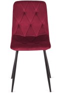 Krzesło tapicerowane BORGO VELVET BURGUNDY Lugano