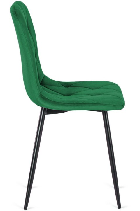 Krzesło tapicerowane BORGO VELVET GREEN II GATUNEK Lugano Krzesło tapicerowane BORGO VELVET GREEN II GATUNEK Lugano