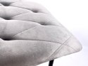 Krzesło tapicerowane BORGO VELVET LIGHT GREY II GATUNEK Lugano
