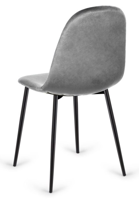 Krzesło tapicerowane CARO VELVET GREY II GATUNEK Lugano Krzesło tapicerowane CARO VELVET GREY II GATUNEK Lugano