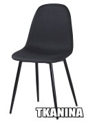 Krzesło tapicerowane GIULIA BLACK FABRIC II GATUNEK Lugano