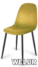 Krzesło tapicerowane GIULIA VELVET OLIVE Lugano