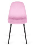 Krzesło tapicerowane GIULIA VELVET PINK Lugano