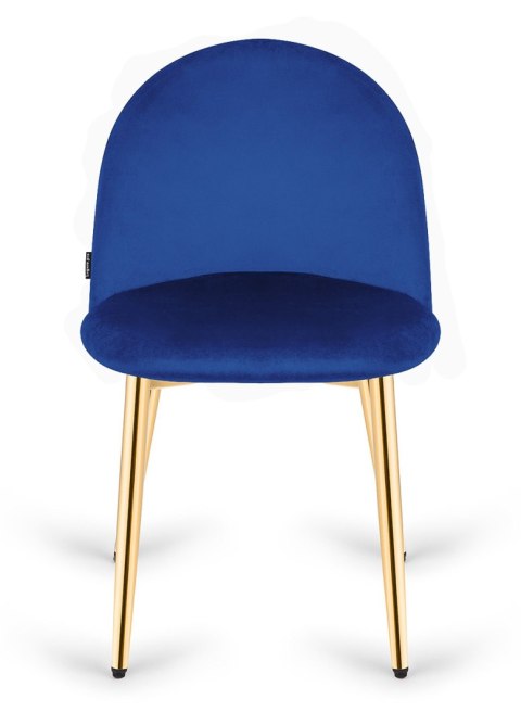 Krzesło tapicerowane GLORIA BLUE VELVET GOLD Lugano Krzesło tapicerowane GLORIA BLUE VELVET GOLD Lugano