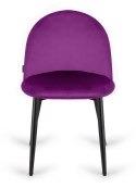 Krzesło tapicerowane GLORIA PURPLE VELVET Lugano
