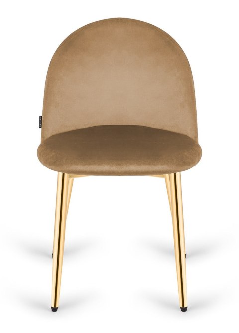 Krzesło tapicerowane GLORIA SAND VELVET GOLD OUTLET Lugano Krzesło tapicerowane GLORIA SAND VELVET GOLD OUTLET Lugano