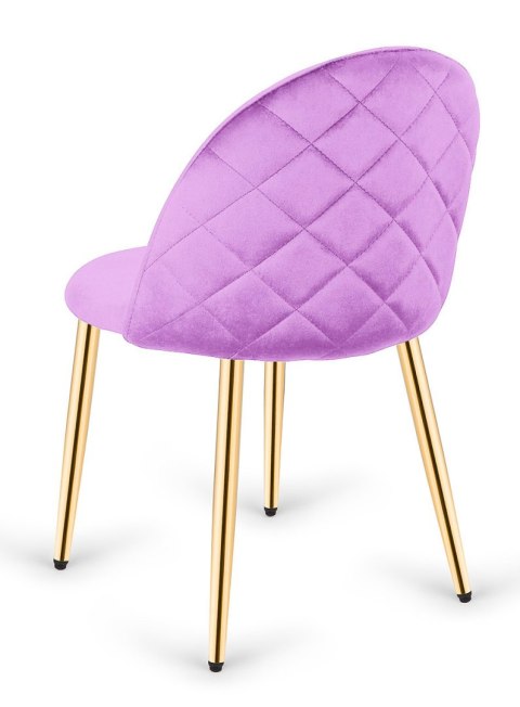 Krzesło tapicerowane GLORIA VIOLET VELVET GOLD Lugano Krzesło tapicerowane GLORIA VIOLET VELVET GOLD Lugano