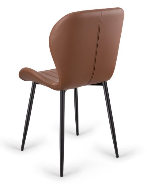 Krzesło tapicerowane MONTI BROWN PU II gatunek Lugano Krzesło tapicerowane MONTI BROWN PU II gatunek Lugano
