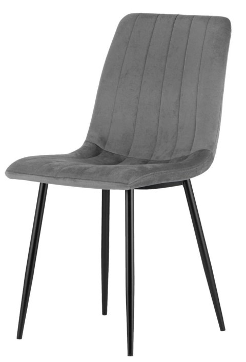 Krzesło tapicerowane OREO SQ GREY VELVET Lugano Krzesło tapicerowane OREO SQ GREY VELVET Lugano