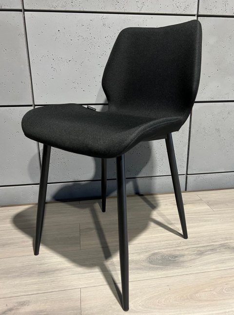 Krzesło tapicerowane SOPHIA FABRIC BLACK SMOKE Lugano