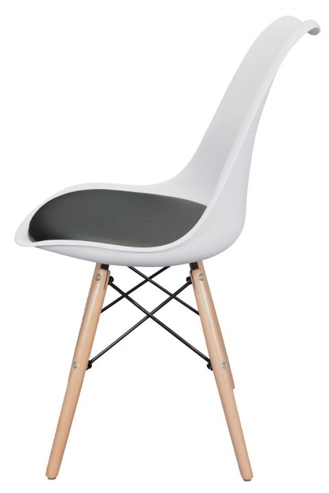 Krzesło TOSCANA BIANCO - BLACK PU Lugano Krzesło TOSCANA BIANCO - BLACK PU Lugano