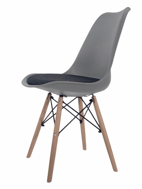 Krzesło TOSCANA LIGHT GREY - Black Fabric II Lugano Krzesło TOSCANA LIGHT GREY - Black Fabric II Lugano